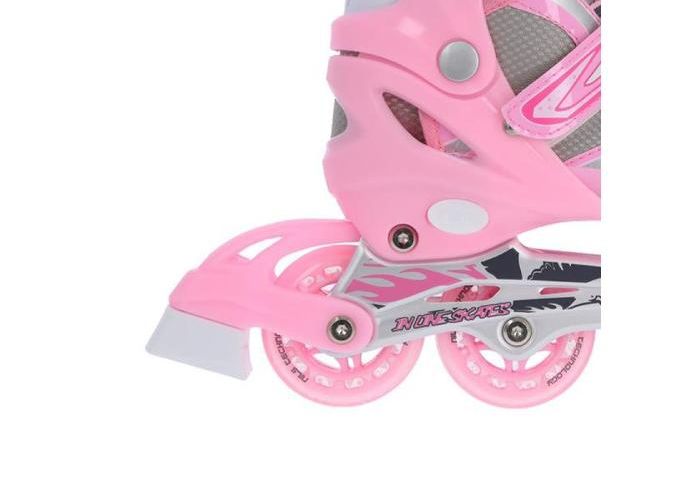 Детские коньки / роликовые коньки Nils Extreme 2w1 Pink 39-42 NH18366 A увеличить