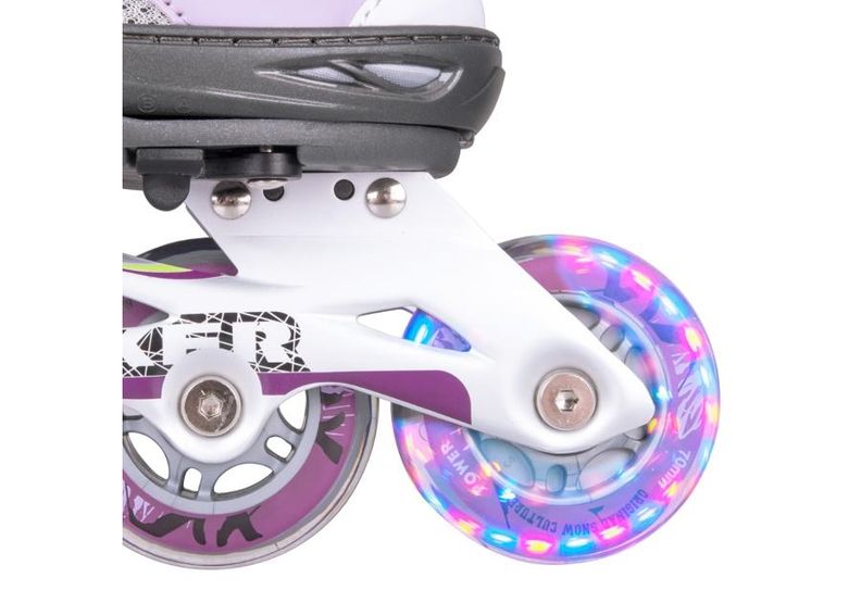 Детские роликовые коньки регулируемые со светодиодами Perleta WORKER увеличить