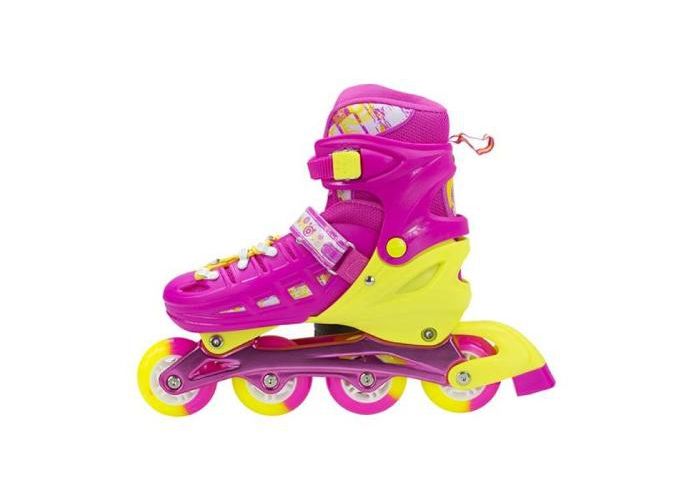 Детские роликовые коньки регулируемые Nils Extreme розовые NA1005 A 39-42 увеличить