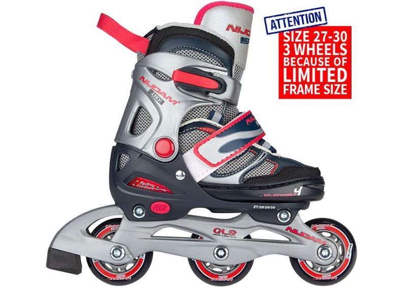 Детские роликовые коньки Inline Skates Adjustable Semi-Softboot Nijdam увеличить