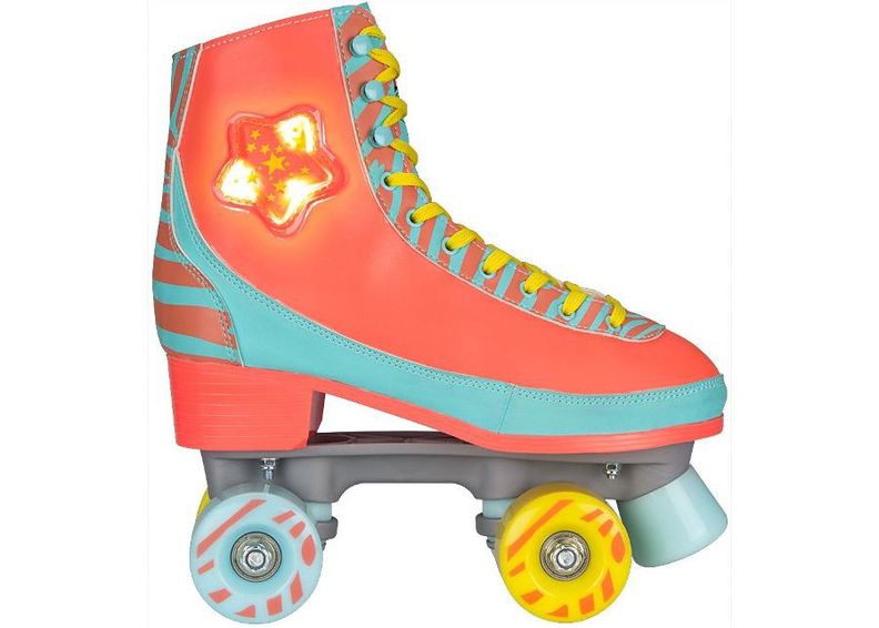 Детские роликовые коньки LED Star Zebra Nijdam увеличить