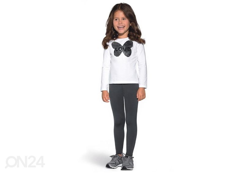 Детские тренировочные рейтузы BAS BLEU Mimi графит размер 104-110 см увеличить