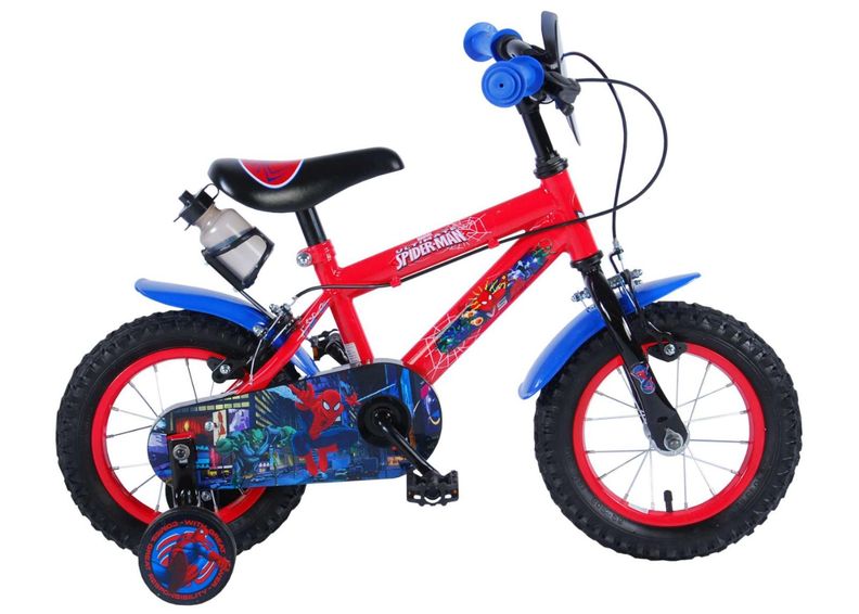 Детский велосипед 12 дюймов с ручным тормозом Spiderman увеличить