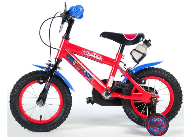 Детский велосипед 12 дюймов с ручным тормозом Spiderman увеличить
