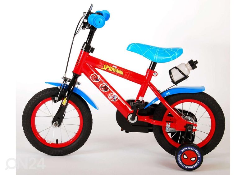 Детский велосипед 12 дюймов Человек-Паук сине-красный увеличить