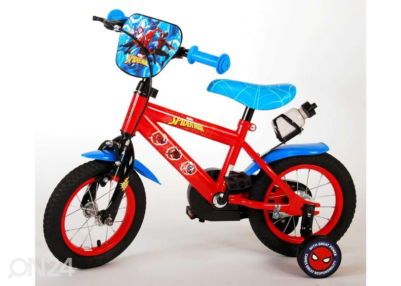 Детский велосипед 12 дюймов Человек-Паук сине-красный увеличить