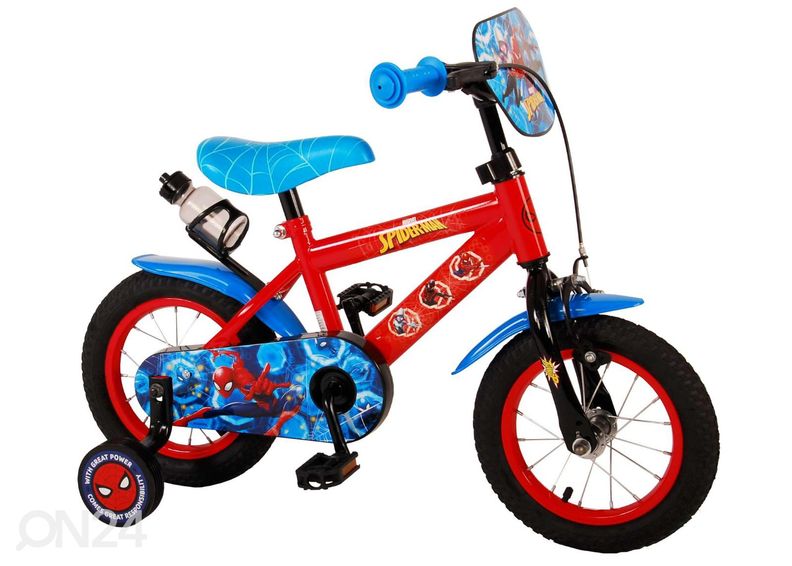 Детский велосипед 12 дюймов Человек-Паук сине-красный увеличить