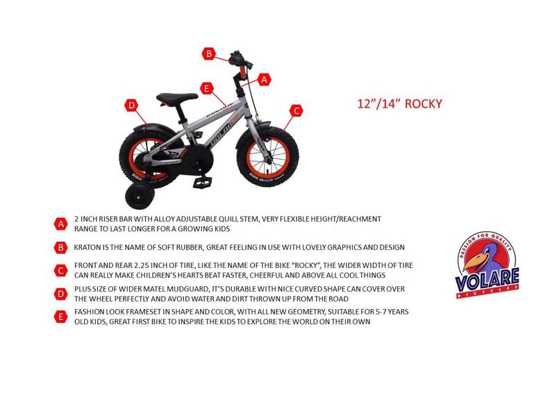 Детский велосипед 14 дюймов Volare увеличить