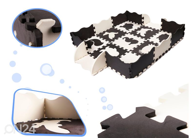 Детский коврик-пазл 25 шт 114x114 см увеличить