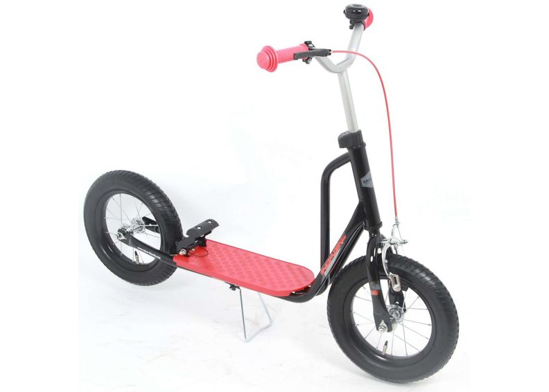 Детский самокат 12-дюймов черно-красный Volare увеличить