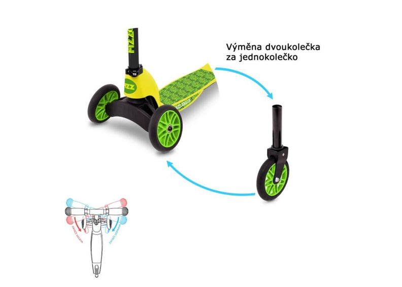 Детский самокат Fizz Flip Mini Evo Croc увеличить