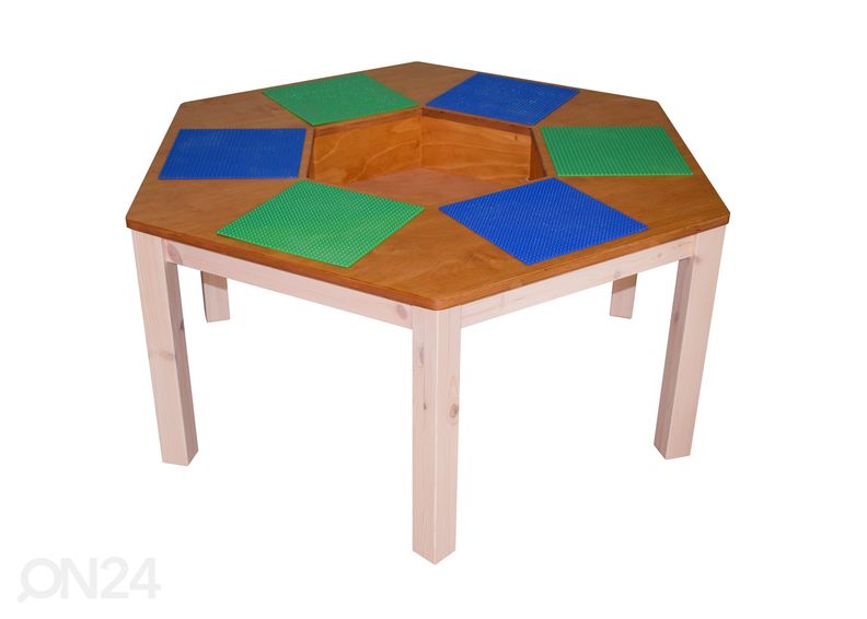 Детский стол для лего Ø 120xh53 cm увеличить