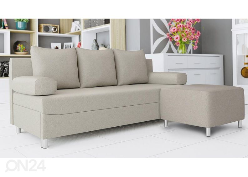 Диван-кровать + пуф увеличить