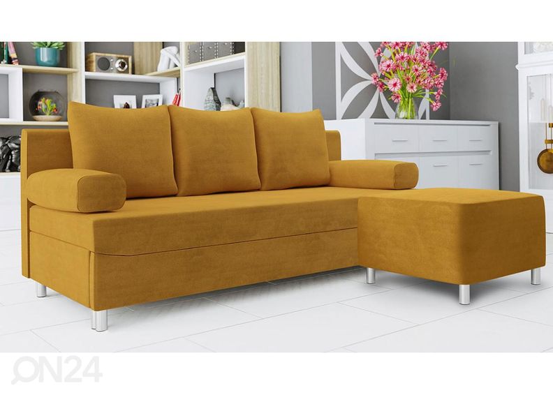 Диван-кровать + пуф увеличить