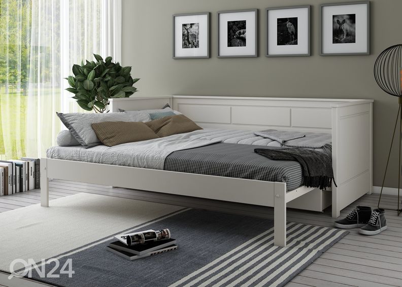 Диван-кровать Robin 90/180x200 cm, белый увеличить