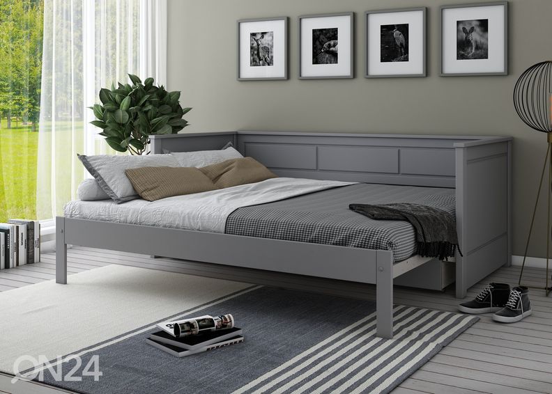 Диван-кровать Robin 90/180x200 cm, серый увеличить