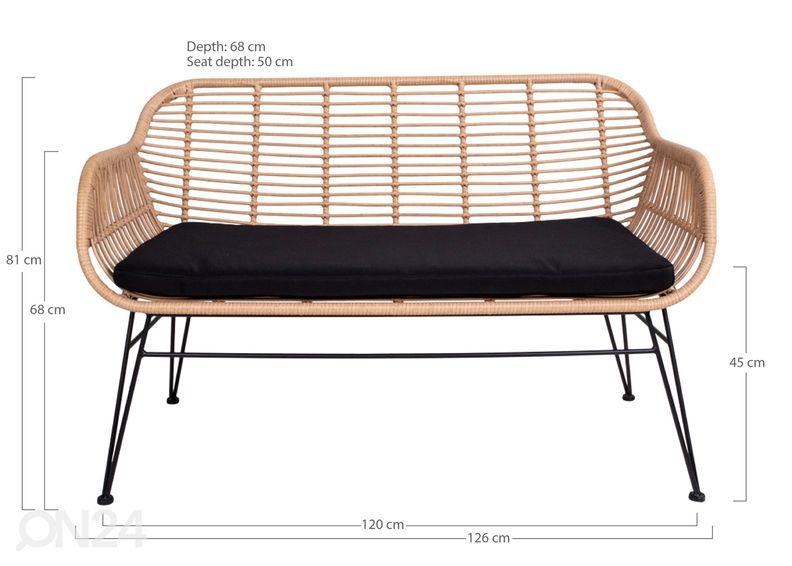 Диван Trieste 120 cm увеличить