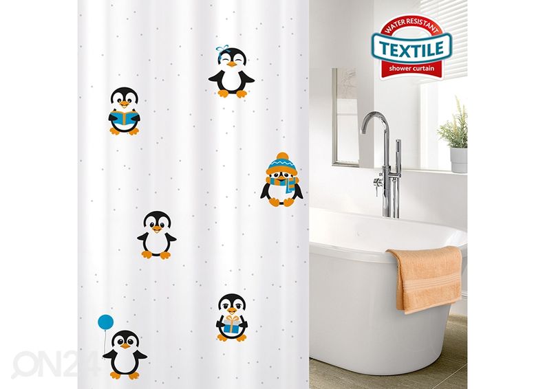 Душевая занавеска Tatkraft Funny Penguins увеличить