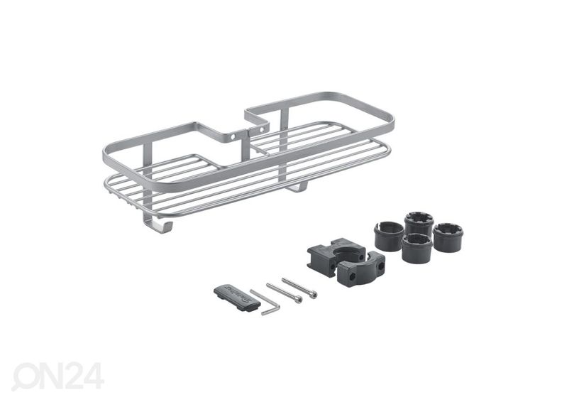 Душевая полка Origin низкая, 29x11x9 см, серебро увеличить