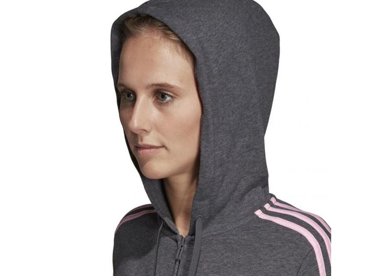 Женская толстовка adidas Essentials 3S FZ HD W DU0657 увеличить