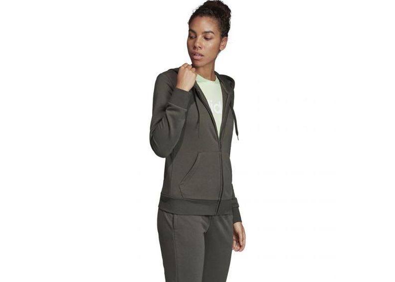 Женская толстовка adidas W Essentials Linear FZ HD W FJ5386 увеличить