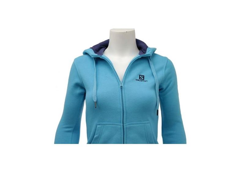 Женская толстовка Salomon Logo FZ Hoodie W 353486 увеличить