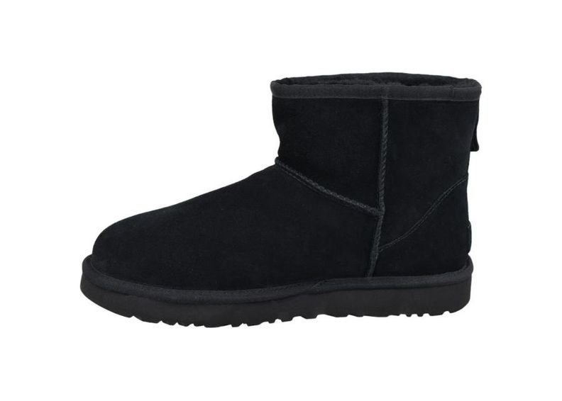 Женские зимние сапоги UGG Classic Mini Rubber Logo W 1108231-BLK увеличить