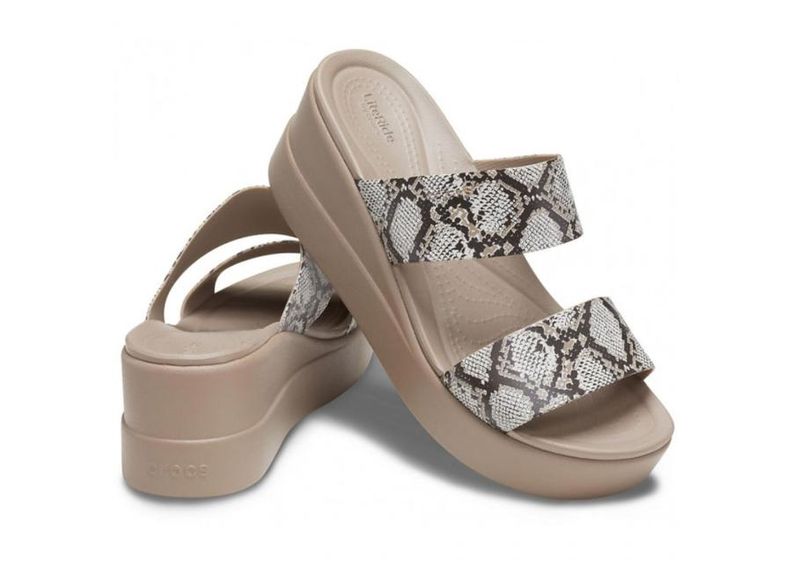 Женские шлепанцы Crocs Brooklyn Mid Wedge W 206219 93T увеличить