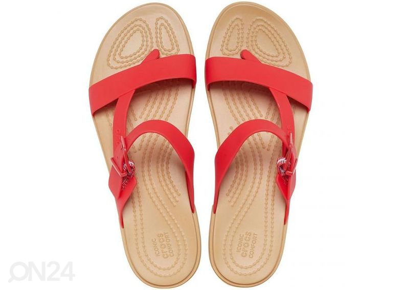 Женские шлепанцы Crocs Tulum Toe Post увеличить