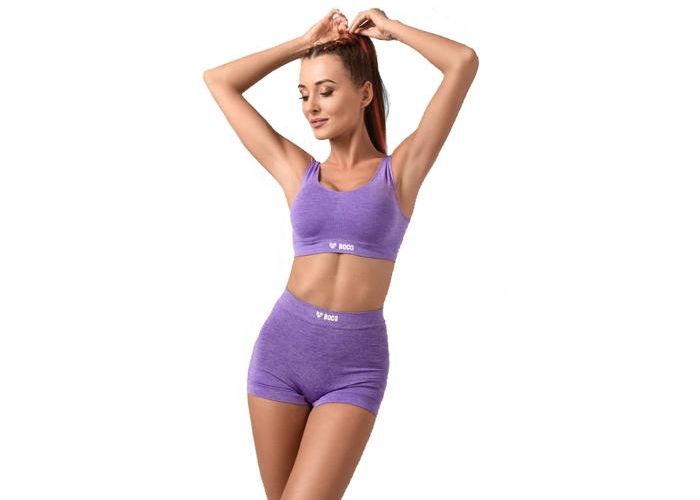 Женский спортивный бюстгальтер Boco Wear Violet Melange размер M увеличить
