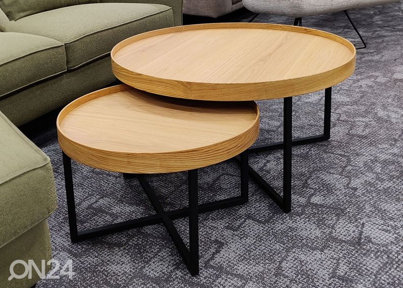 Журнальный столик Music 2 шт, Ø 60 см и Ø 90 см увеличить