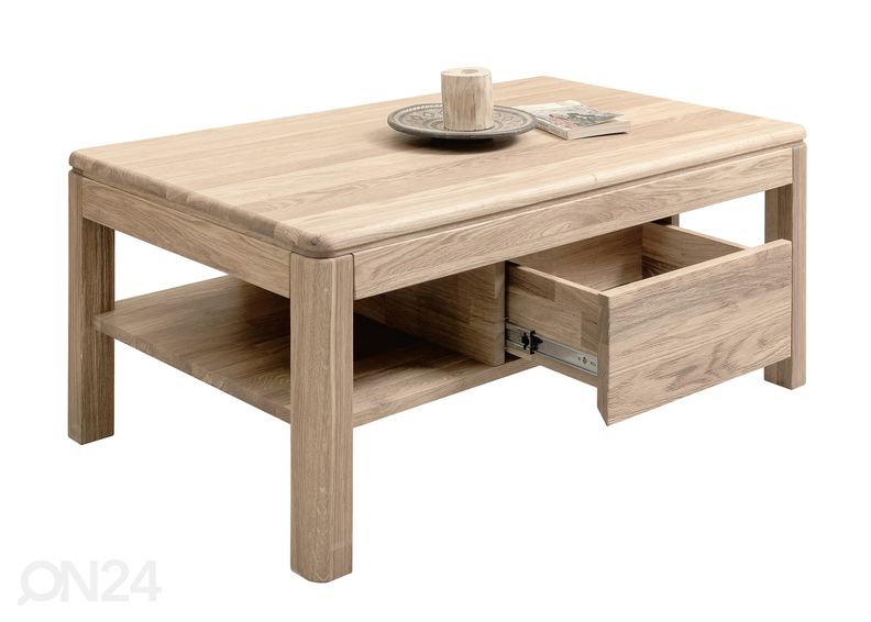 Журнальный стол из массива дуба Lausenne Lux 105x65 cm увеличить