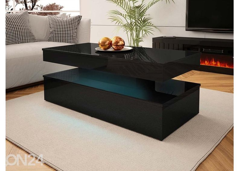 Журнальный стол Glossa 120x55 cm + LED увеличить