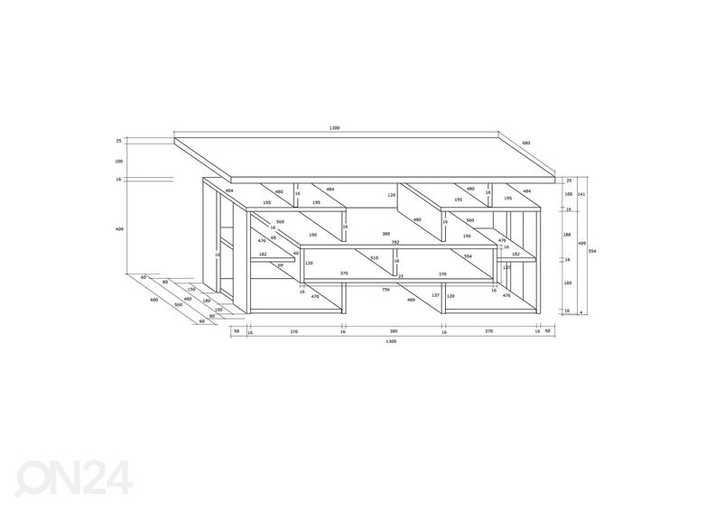 Журнальный стол Macroom 130x68 cm увеличить