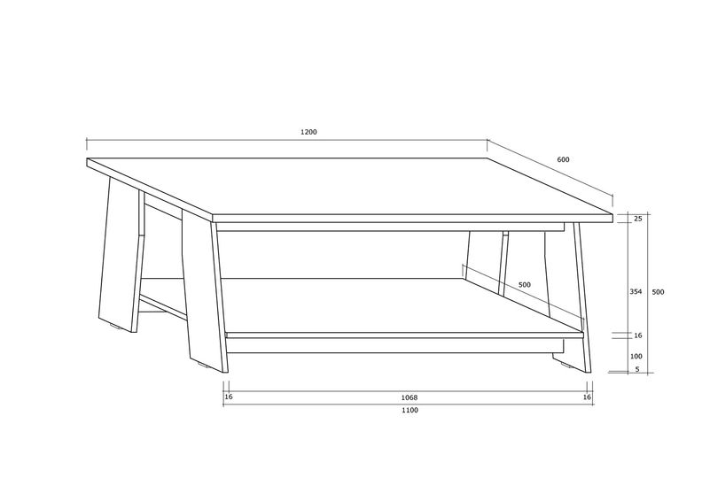 Журнальный стол Mallow 120x60 cm увеличить