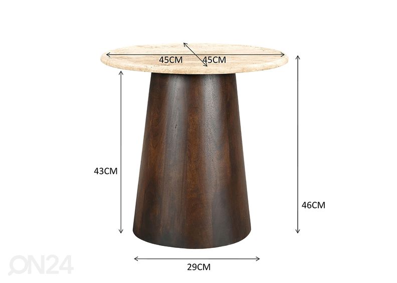 Журнальный стол Valentino Ø 45 cm увеличить