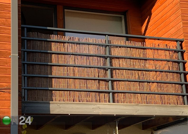 Забор из ивовых прутьев 1,5x3 м увеличить