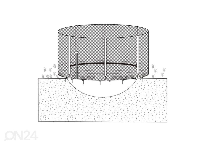 Защитная сетка для батута 305см увеличить