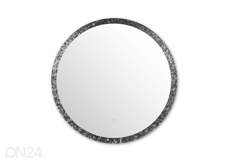 Зеркало настенное Ø 60 см LED увеличить