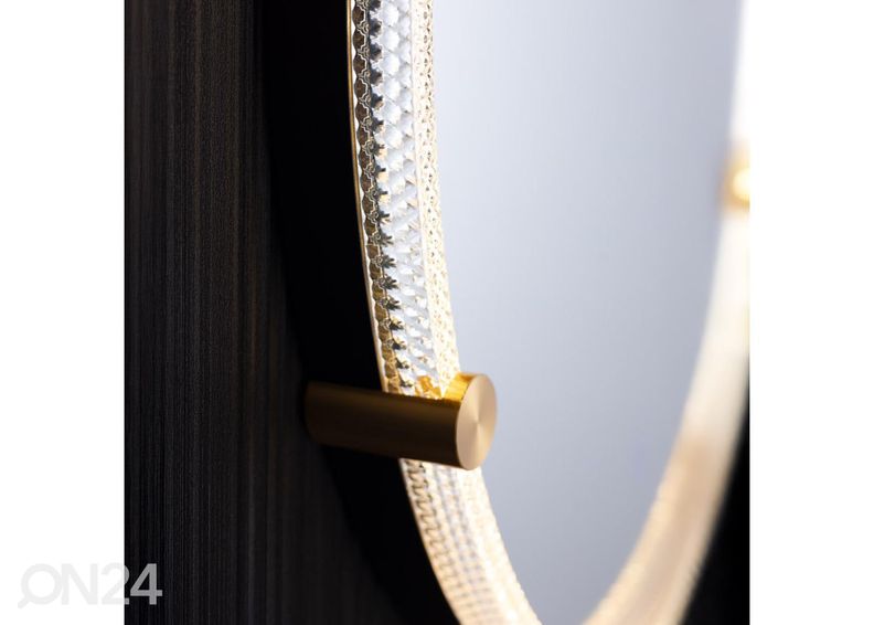 Зеркало настенное Ø 60 см LED увеличить