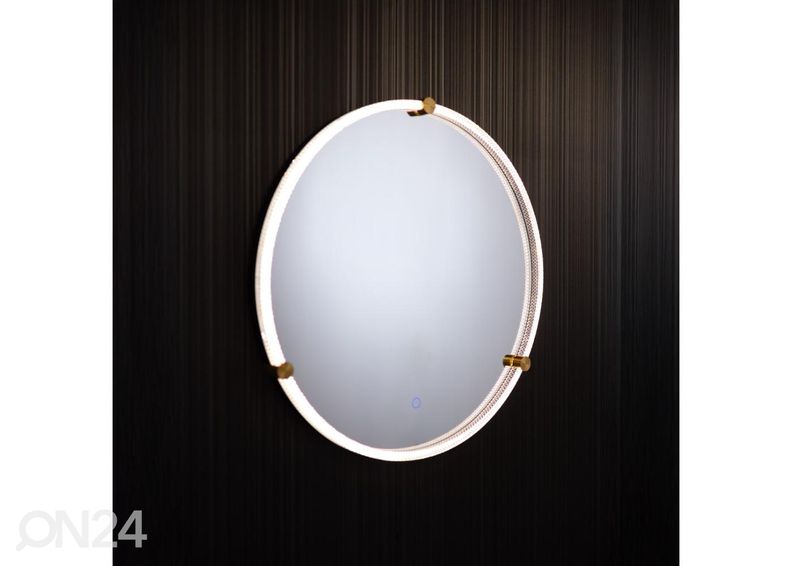 Зеркало настенное Ø 60 см LED увеличить