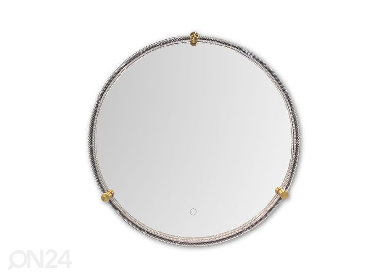 Зеркало настенное Ø 60 см LED увеличить