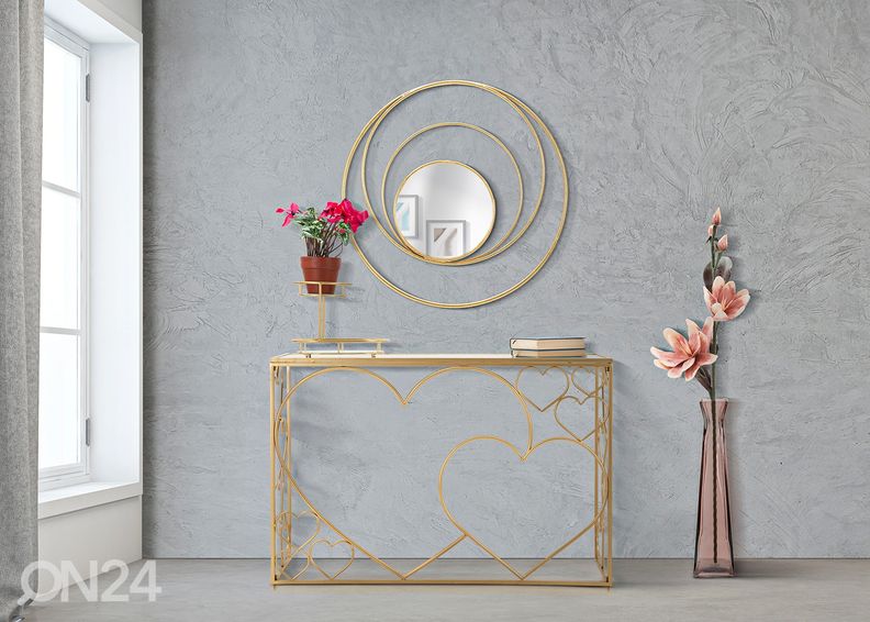 Зеркало настенное Arc 80x80 cm, золотистый увеличить