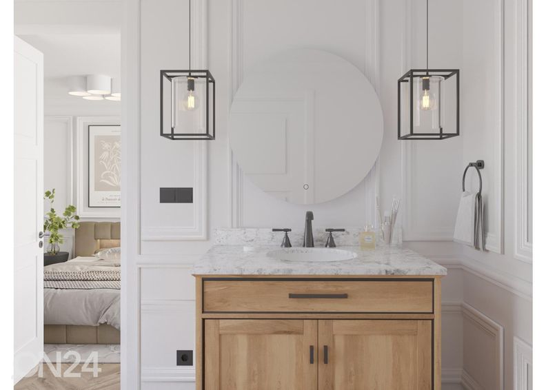 Зеркало с подсветкой 60 см увеличить