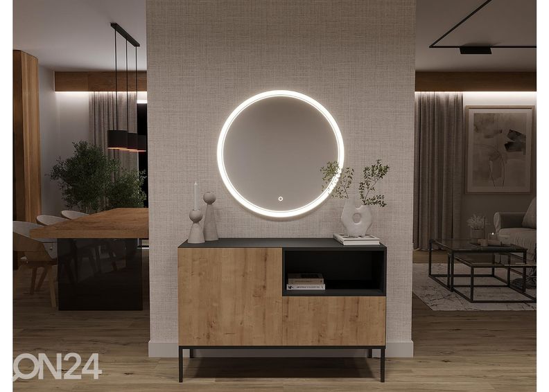 Зеркало с подсветкой 60 см увеличить