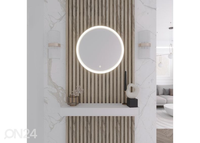 Зеркало с подсветкой 60 см увеличить