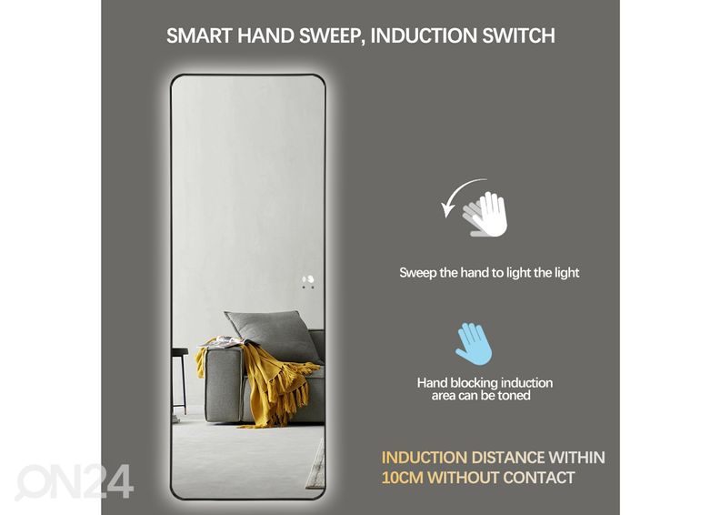 Зеркало с подсветкой 60x160 cm увеличить