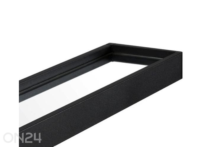 Зеркало с полкой 80 см, чёрное увеличить