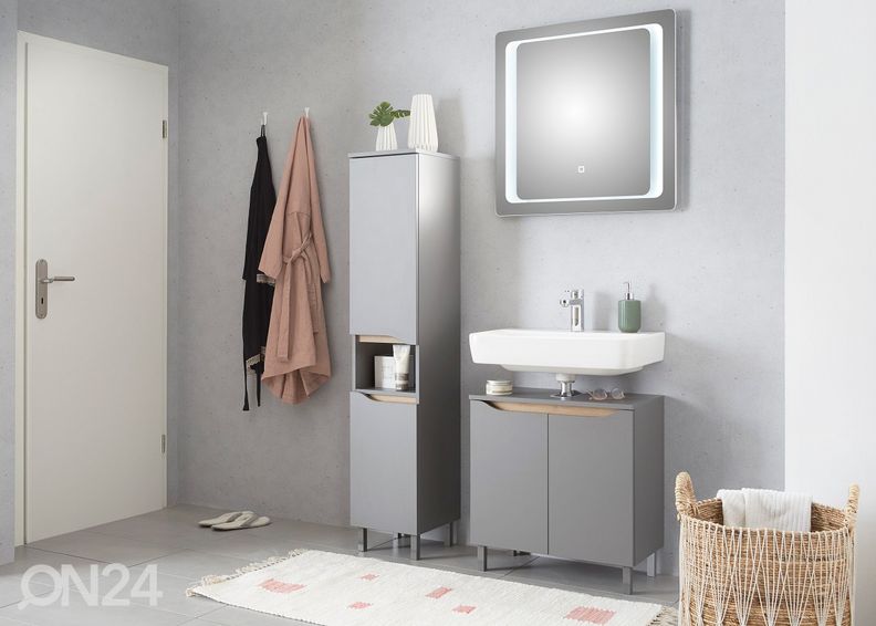 Зеркало с LED светильником 21, 70x70 cm увеличить