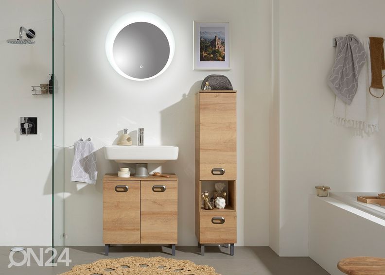 Зеркало с LED светильником 24 увеличить